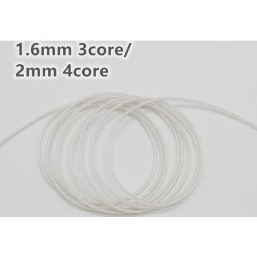 Soft Silver-plated wire core 1.6mm 3core/2mm 4core 10meters
