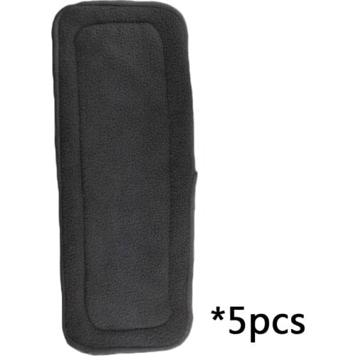 OUTAD 5Pcs/Set Reusable 4 Layers Of Bamboo Charcoal Insert Soft Baby Cloth Nappy Diaper Use Water Absorbent Breathable Diaper