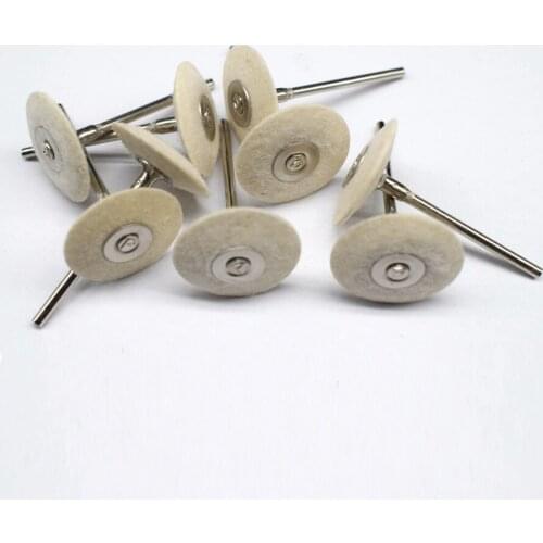 10pcs Fine Wool Felt Polishing Buffing Wheel For Jewelry Making Dremel Rotary Tool Accessories