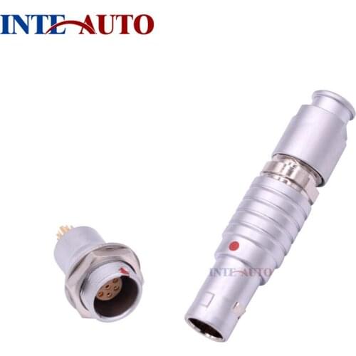 Push pull TGG ZEG self-locking circular brass male female connector, 0B series M9 size, 2 3 4 5 6 7 9 pins