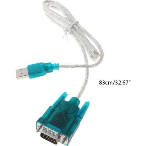 QX2B Black USB To RS232 RS-232(DB9) Serial Cable Standard Adapter Converter For PC