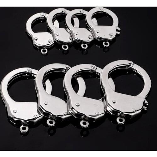 High Quality Stainless Steel Charms Handcuffs Freedom 38x26mm Connectors For Jewelry Making DIY Bracelet Necklace Clasps