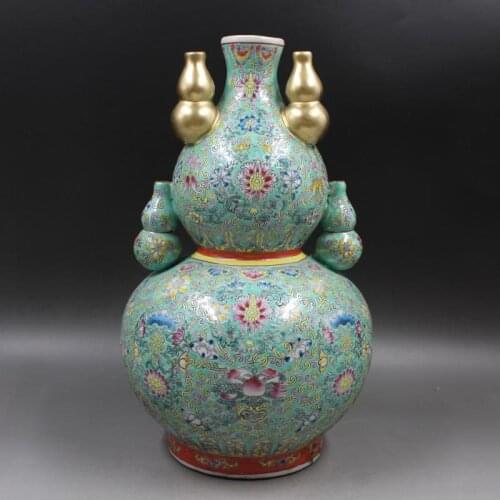 Antique Old Chinese Porcelain vase,Pastel longevity bottle,Handmade crafts,Home Decorations,collection & adornment,Free shipping
