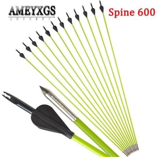 10/20pcs 31.5inch Fiberglass Arrow OD 5mm Spine 600 Fiber Glass Arrows Shaft For Shooting Archery Training Hunting Accessories