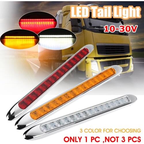 15LED Ultra-slim Car Trailer Truck Caravan Tail Light Rear Stop Reverse Turn Signal Indicator Lamp Side Marker Lights