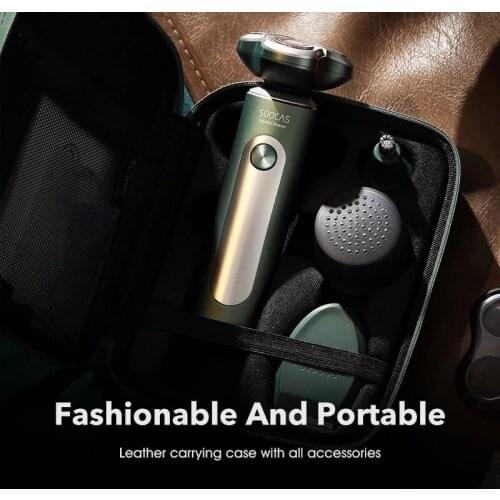 Youpin 4 In 1 Soocas Electric Shaver S5 Dark Green Clipper Razor Shaving Trimmer IPX7 Waterproof Washable Rechargable