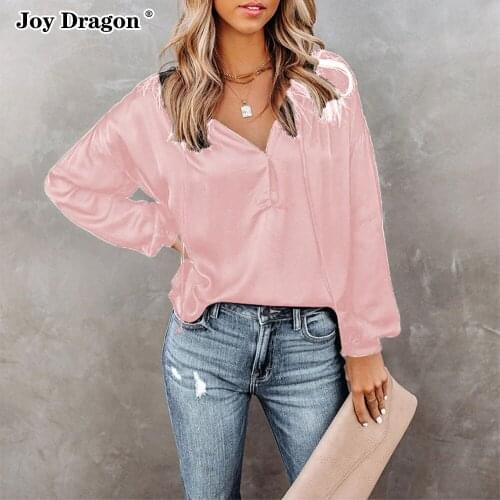 Women T Shirt Long Sleeve Pullovers 2021 Vintage Harajuku Tops Overalls Crop Ladies Blouses Female Lace up Fall Clothes Loose