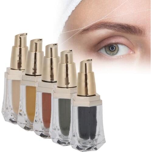 10ml/Bottle Natural Plant Extract Eyebrow Tattoo Pigment Microblading Long Lasting Easy Coloring Eyeliner Tattoo Makeup Art Ink