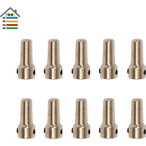 10pc Brass JTO Drill Chuck Taper Mount Fit for 2.3mm Electric Motor Shaft Connecting Rod