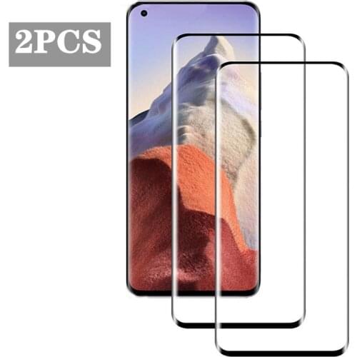2PCS Tempered Glass For Xiaomi Mi 11 Ultra Full Cover Curved Screen Protector Glass For Xiaomi Mi 11 Lite 11Pro 11Ultra Glass