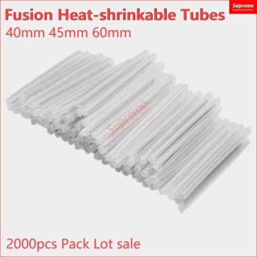 2000 pcs/lot 40mm 45mm 60mm Fusion Protection Splice Sleeves Fiber Cable Protection Sleeves FTTH heat shrink splice protector