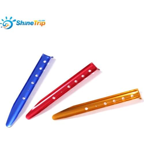 4pcs 31cm Aluminum U-Shaped Tent Nail Aluminum NailsSnow Peg Sand Peg For Outdoor Camping Hiking Beach Tent Accessories