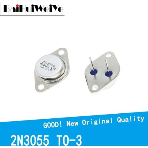5PCS/LOT Transistor 2N3055 TO-3 15A 60V NPN AF Amp Audio Power New Original Good Quality Chipset IC