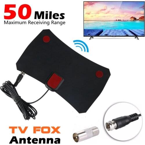 50 mile 1080p TV antenna DTMB indoor high gain digital TV antenna ground wave HD Receiving Antenna HDTV film antenna