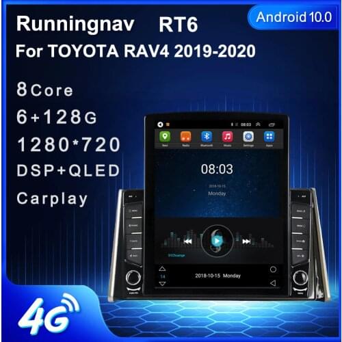 9.7" Android 10.1 For TOYOTA RAV4 2019 2020 RAVTesla Type Car Radio Multimedia Video Player Navigation GPS RDS