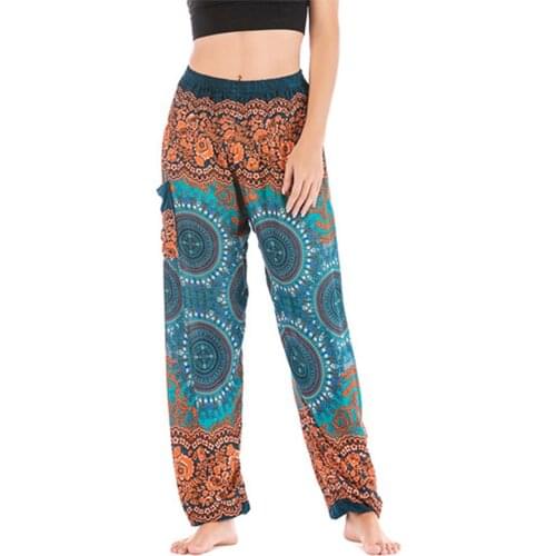 WomenS Pants Casual Loose Yoga Trousers Baggy Vintage Boho Aladdin Joggers Wide Pants Modis Streetwear Spodnie Damskie