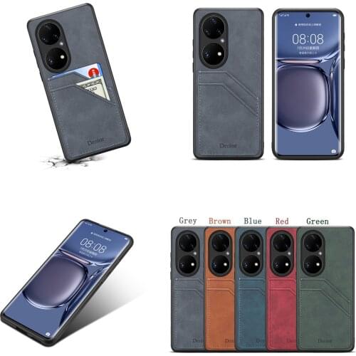Wallet Pu Leather Case For Huawei P50 P40 P30 Pro Card Holder Stand Cover For Huawei Mate 40 30 Pro + Plus Mate40 Mate30