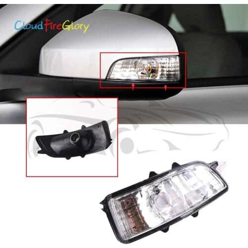 CloudFireGlory For Volvo S40 S60 S80 C30 C70 V50 V70 Left Side Mirror Indicator Turn Signal Light Lamp Lens NO Bulb 31111090