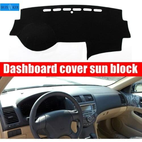 For Honda 7th Accord 2003 to 2007 Right and Left Hand Drive Car Dashboard Covers Mat Shade Cushion Pad Carpets Accessories