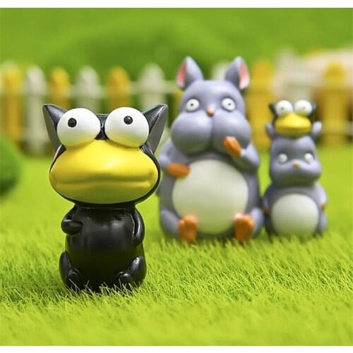Anime Movie Totoro Action Figures Toys Super cute mouse Fairy Garden Miniature Decor Figurines Terrarium Statues Ornaments