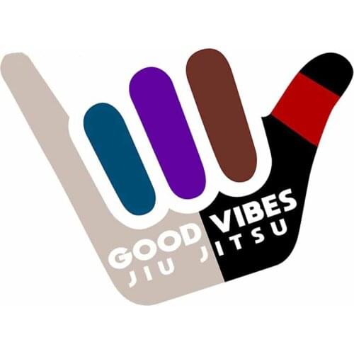 Fuzhen Boutique Decals Exterior Accessories Good Vibes Jiu Jitsu Car Stickers Window Personality Decal Graphics Vehicle Bumper