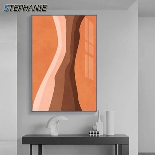 Modern Abstract Lines Face Canvas Painting Scandinavian Posters Prints Nordic Wall Art Pictures for Living Room Aisle Cafe Decor