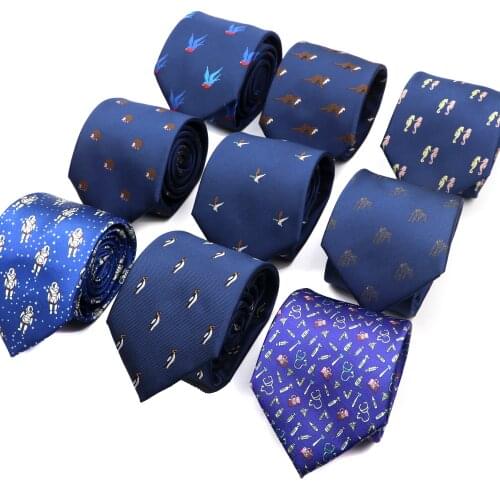 Classic 8cm Casual Tie Animal Pattern Fashion Fun Accessories For Clothes Mens Necktie Wedding Gift