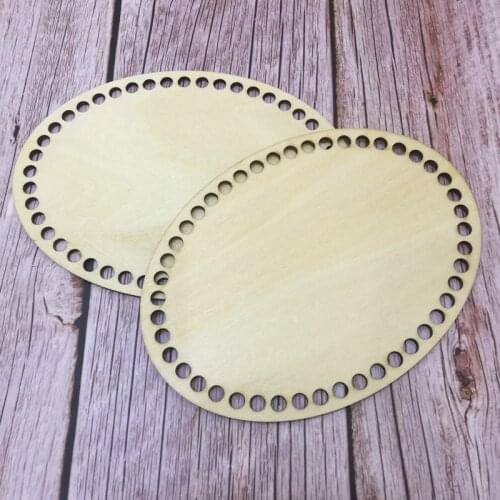 Set of 3 oval 15x11cm Wooden bottoms Handmade Basket Storage Mothers day gift Wooden Basket Bases DIY