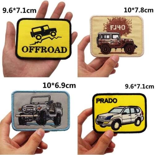 OUTDOOR CAR OFFROAD Embroidered punk biker Patches Clothes Stickers Apparel Accessories Badge