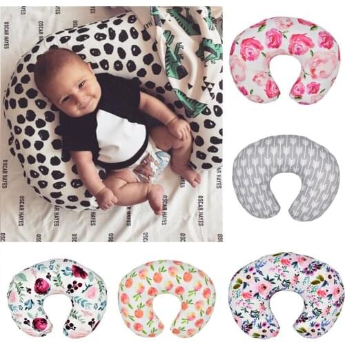 Newborn Infant Baby U-shaped pillow pillowcase Multifunctional and detachable Printed pillowcase Breastfeeding Pillow Cover