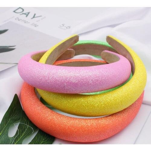 2020 Spring And Summer Fashion New Headband European And American Fine Flash Wild Thickened Wide-brimmed Collar Headdress