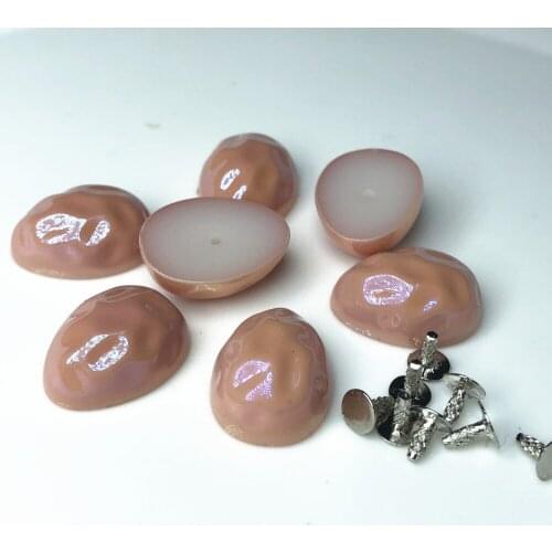 New 30PCS 17MM Unique Acrylic Rivets Studs Water Drop-shaped Acrylic Leather Craft Studs Fit Belts Bags Shoes Garment DIY Making