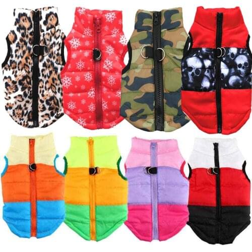 Pet Clothes Dog Outfit Vest Warm Dog Clothes for Small Dogs Winter Waterproof Puppy Dog Jacket Coat French Bulldog Clothing