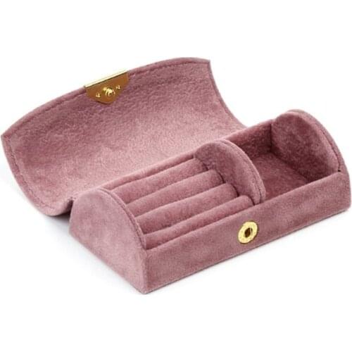 Luxury Small Designer Velvet Jewelry Box Organizer Bulk Travel Portable Storage Bag Great Gifts for Girls Women