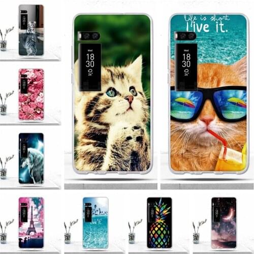 Luxury Case For Meizu Pro 7 PRO7 Case Cover Soft Silicone Animal Phone Case for Meizu Pro 7 Pro7 Cover Protective TPU Covers BAG