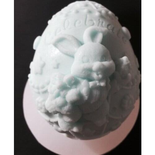 Silicone mold Easter Bunny Soap Mold handmade candle mold DIY decoration craft clay mold tools