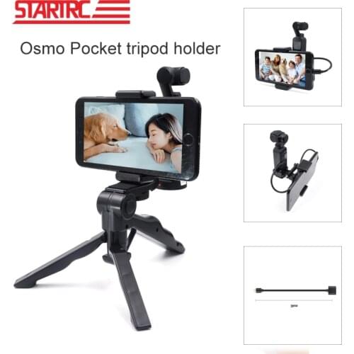 Startrc Osmo Pocket Accessories Mobile Phone Holder Mount Set Fixed Stand Bracket tripod for Dji Osmo Pocket Handheld Cameras