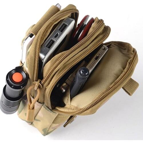 Military Tactical Waist Bag Outdoor Sports Belt Bag Military Pouch Wallet Phone Pocket for Running Cycling Hiking Camping