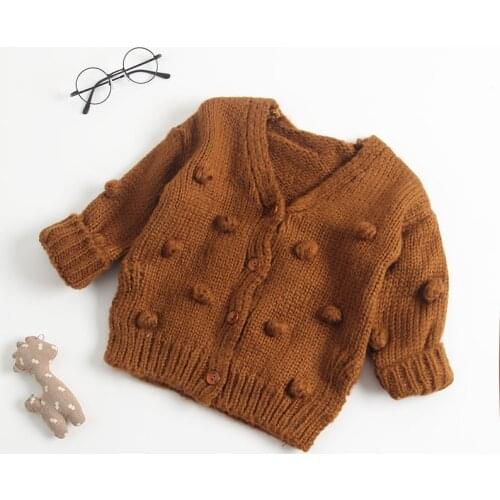 Angoubebe B83T17 Casual Baby Girl Boy Clothes Winter Sweater Knit Cardigan Baby Boy Sweater Baby Girl Clothes Winter Sweaters