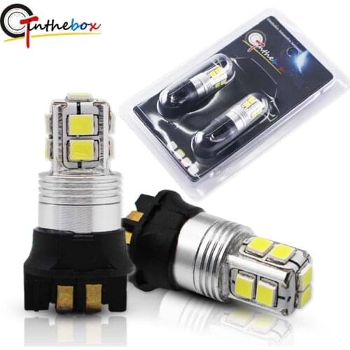 Gtinthebox Amber /White PW24W PWY24W LED Turn Signal Light /DRL Daytime Running Light Bulbs For Audi BMW Volkswagen Volvo Skoda