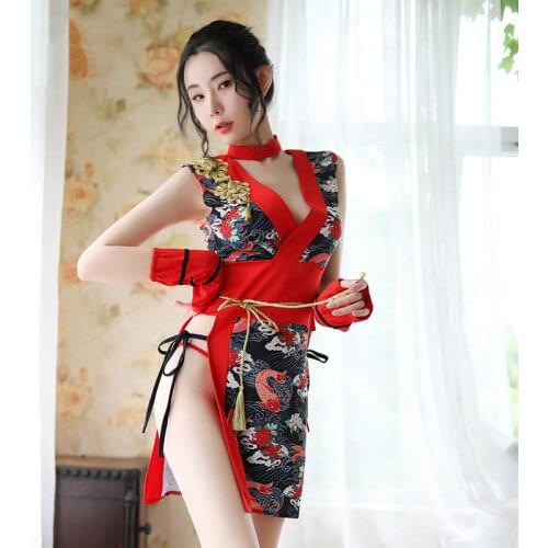2020 Bar ds costumes sexy retro cheongsam female singer DJ collar dance clothes photo studio photography Japanese geisha clothes