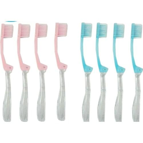 8pcs travel toothbrush outdoor Toothbrush portable folding soft portable Foldable toothbrush for travel business trip hotel Oral