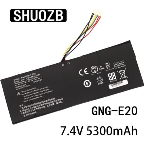 SHUOZB Laptop Battery GNG-E20 7.4V 5300mAh 39.22Wh For GIGABYTE Ultrabook U21MD 2ICP8/72/81 Li-polymer Battery Free Shipping