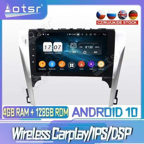 Android 10 PX6 128G For TOYOTA CAMRY 2012-2013Carpla DVD GPS Navigation Auto Radio Stereo Video Multimedia Player HeadUnit 2din