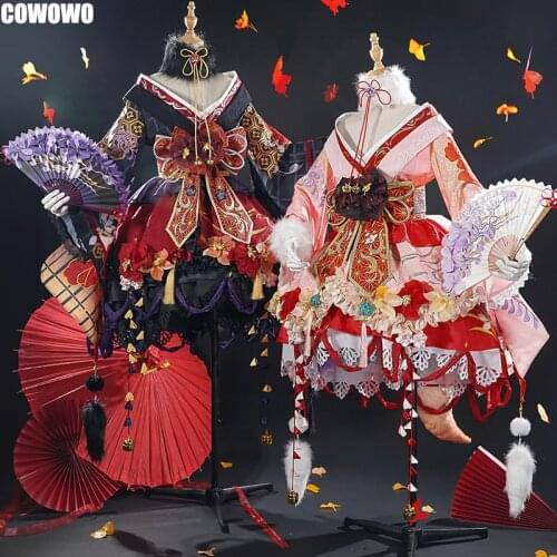 Anime! Shining Nikki JinHuZhuoZhuo JinHuShaoHua Lovely Suit Lolita Uniform Cosplay Costume Halloween Outfit Women Free Shipping