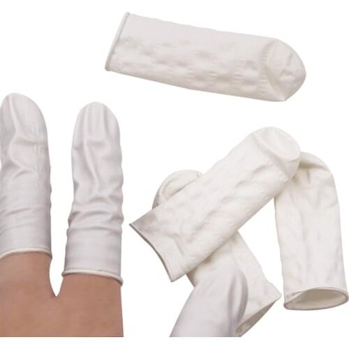 800 Pcs Anti-Static Disposable Beauty Finger Cots Durable Natural Latex Finger Cover Practical Design Makeup Hand Protector HCCY