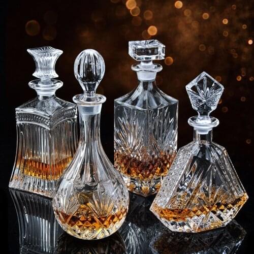 Home Bar Sets Glass Crystal 6 Shot Glass Dispenser Bar Accessories Bar Sets Wine Decanter Kieliszek Do Wina Bartender Kit BD50BS