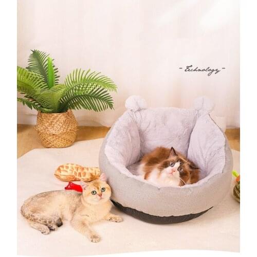 Pet Bed House with Soft Material Suitable Have a Cute Appearance for Puppy Pets Sleeping and Help Them to Keep Warm