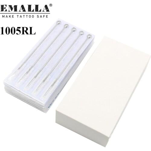 50PCS Professional 0.3mm Tattoo Needles 5RL Round Liner Sterilize Tattoo Needles Stainless Steel Material Free Shippin