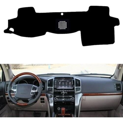 For Toyota LAND CRUISER 2007-2012 Car Dashboard Cover Mat Pad Sun Shade Instrument Panel Protect Carpet Anti-UV Auto Accessories